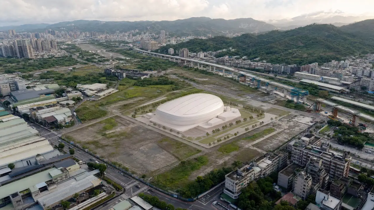 樹林機五都市發展區與尚未興建大型場館的概念情境圖